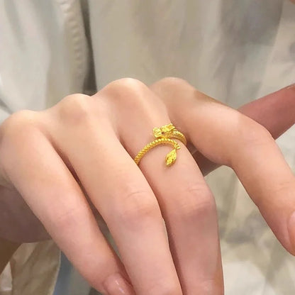 Bague Dragon Ajustable pour Femme et Homme