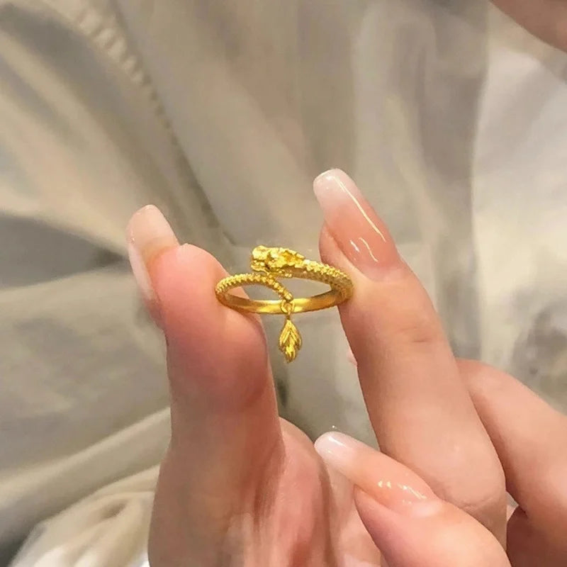 Bague Dragon Ajustable pour Femme et Homme