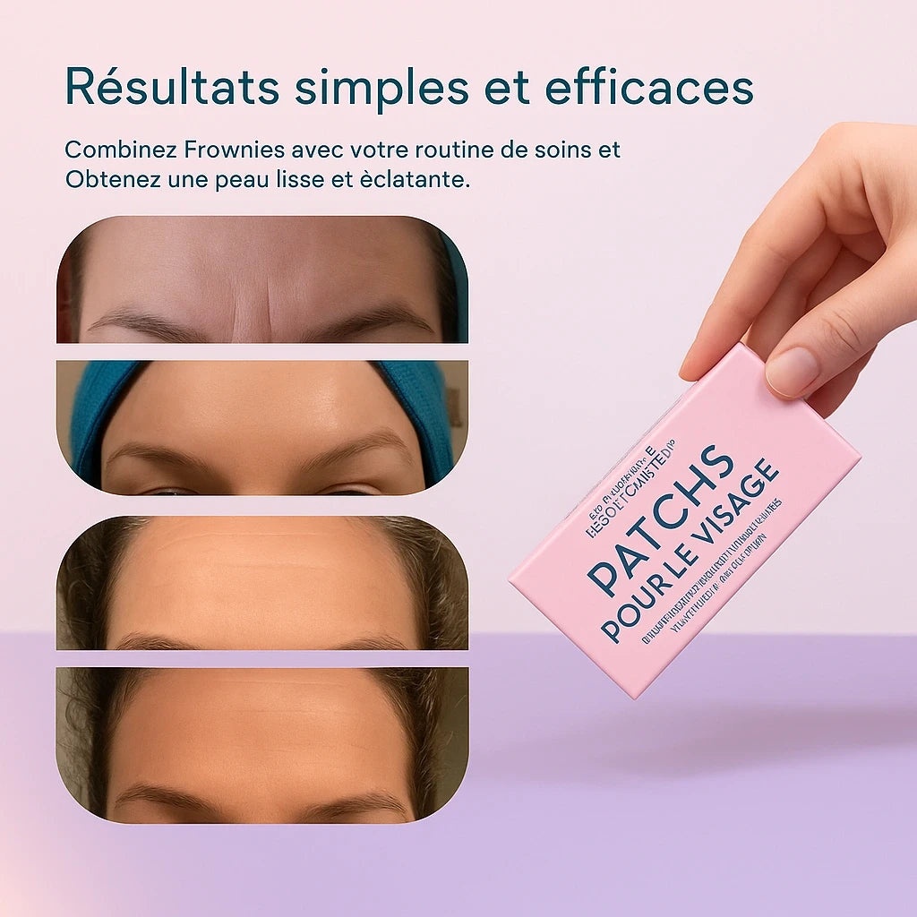 Dites adieu aux rides avec les patchs lifting Frownies !