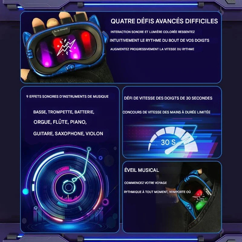 Pad rythmique pour les doigts