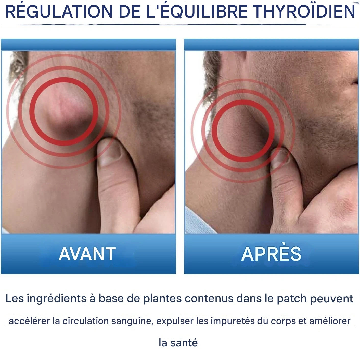 PuranLipo - Kit d'adhésifs pour le traitement de la thyroïde