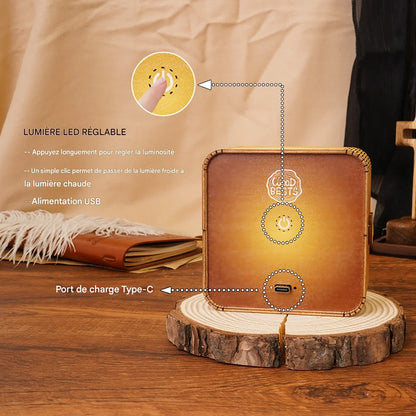 Kit Holy MAKKAH - Puzzle 3D en bois avec veilleuse