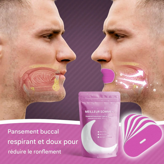 Bandelettes de Sommeil Anti-Ronflement – Améliore le Sommeil et Favorise une Respiration Naturelle