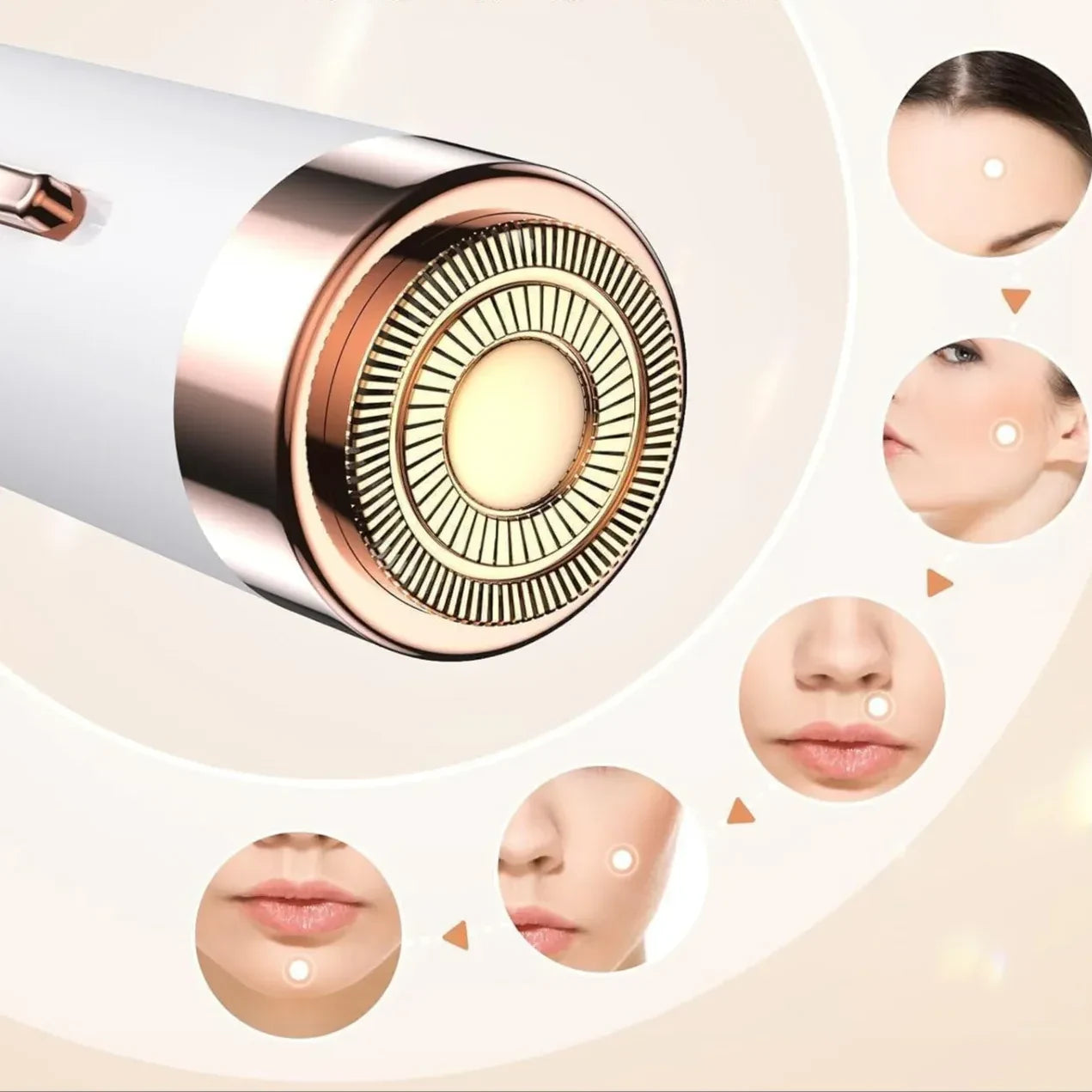 Épilateur visage propre