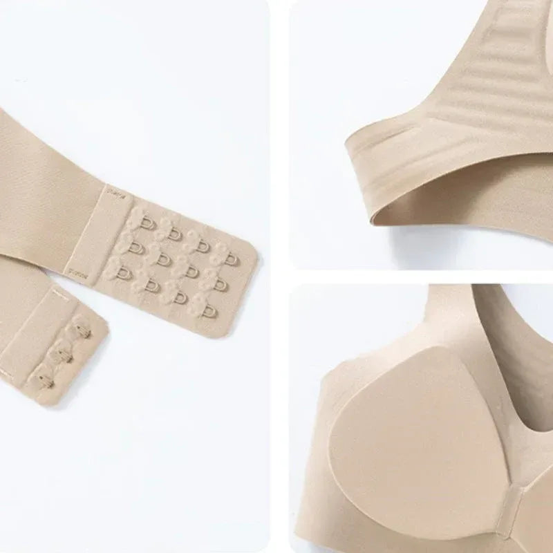 Soutien-gorge Push-up Confortable Sans Coutures avec Fermeture Frontale pour Femmes