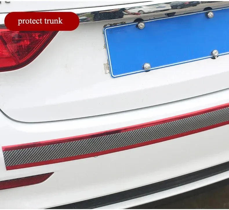 Autocollants anti-rayures en Fiber de carbone pour voiture (5cm/1m)