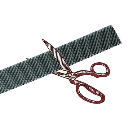 Autocollants anti-rayures en Fiber de carbone pour voiture (5cm/1m)