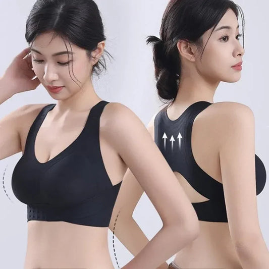 Soutien-gorge Push-up Confortable Sans Coutures avec Fermeture Frontale pour Femmes
