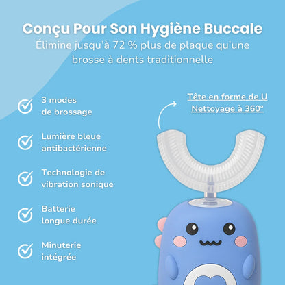 SuperDino™ | Brosse à Dents Électrique